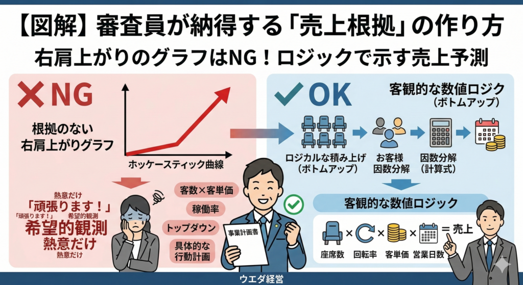 融資の審査員が納得する「売上根拠」の作り方