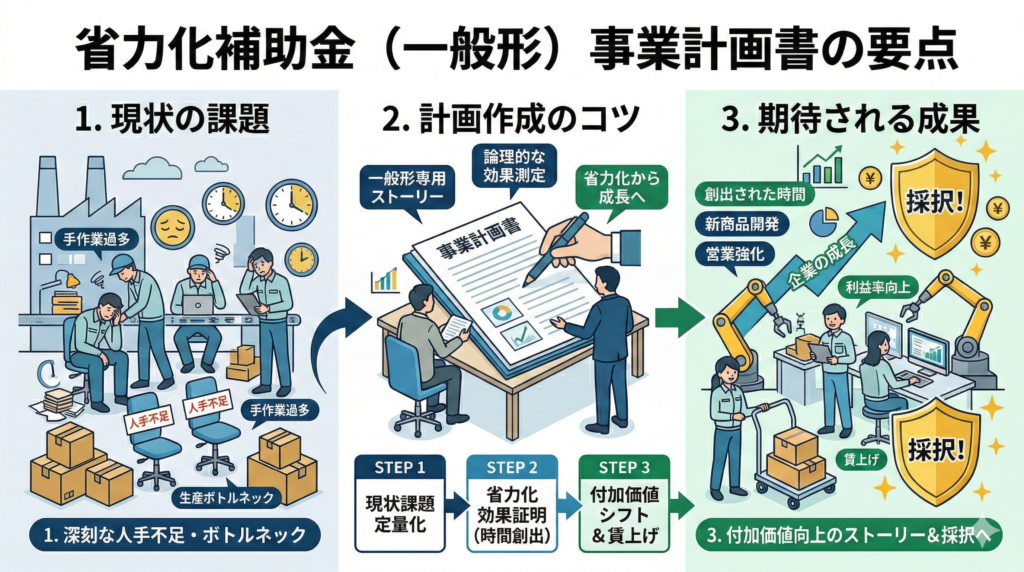 省力化投資補助金（一般形）の採択を勝ち取る「事業計画書」の書き方