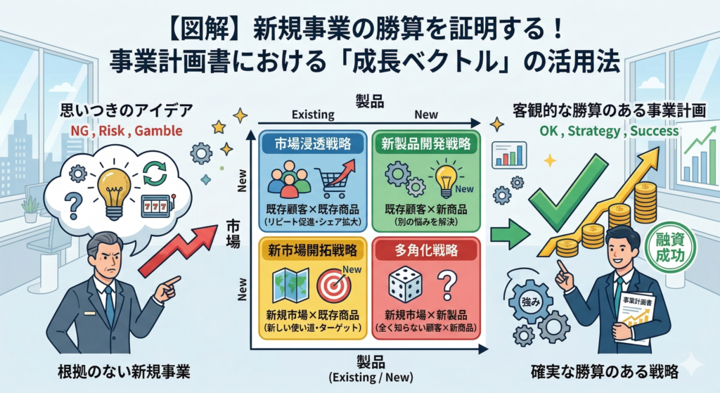 事業計画書における「成長ベクトル」の活用法
